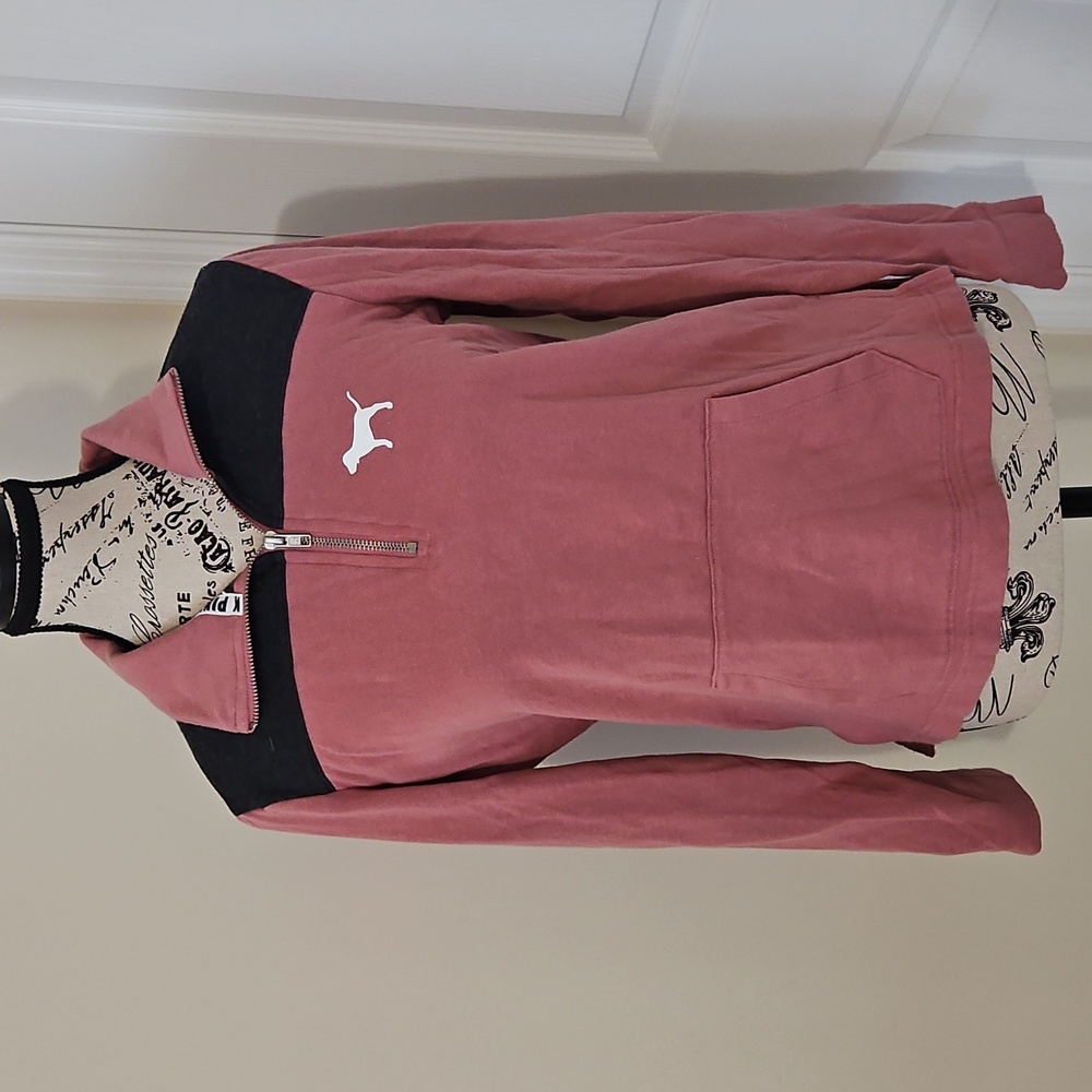 VS Pink Quarter-zip Pullover